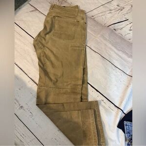 Classic Carpenter-Style Pants in Olive Brown